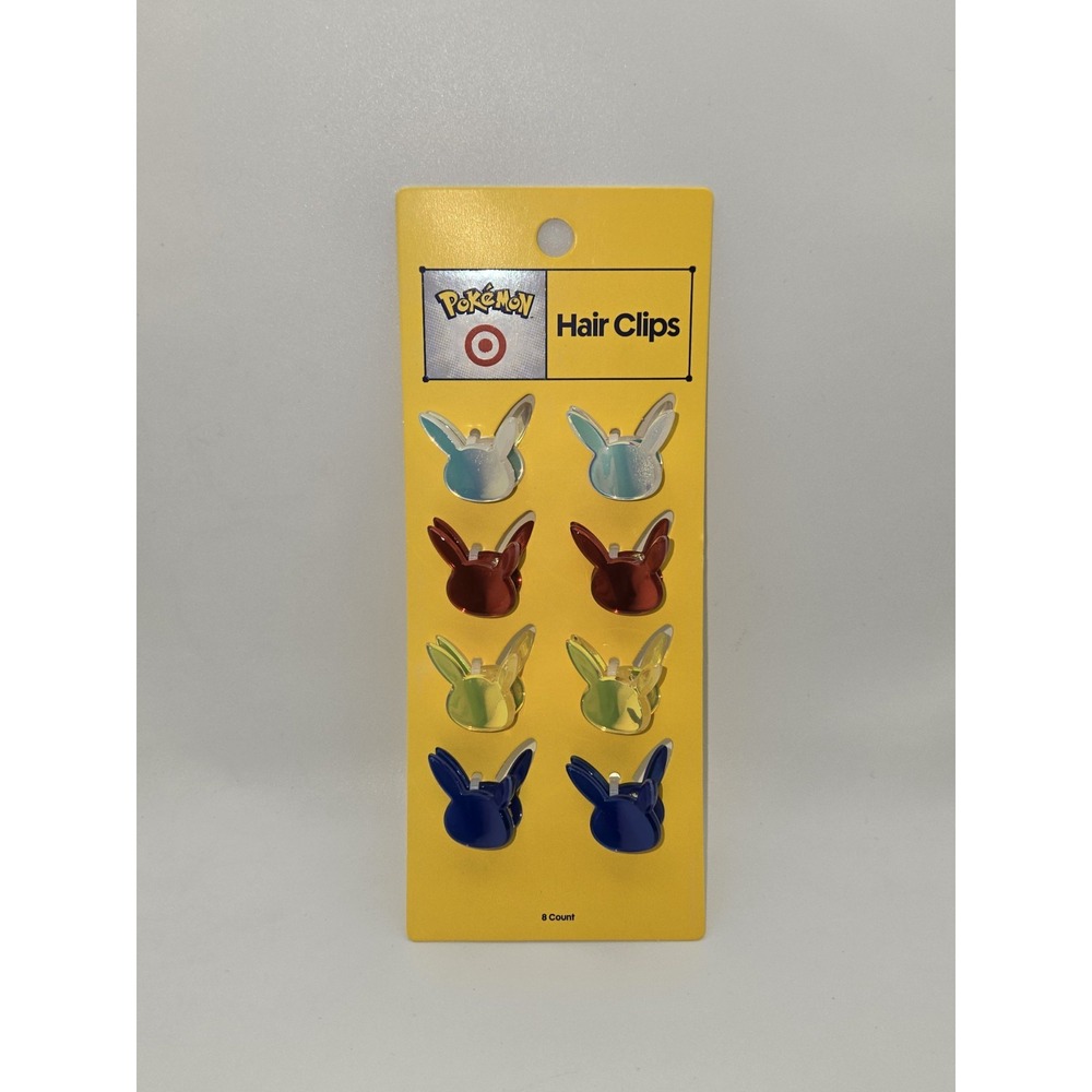 Pokemon x Target Exclusive Eevee Hair Clips 8 Count Limited Edition NEW